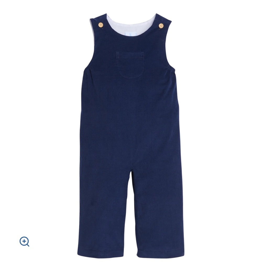 Little English Dark Blue Overalls